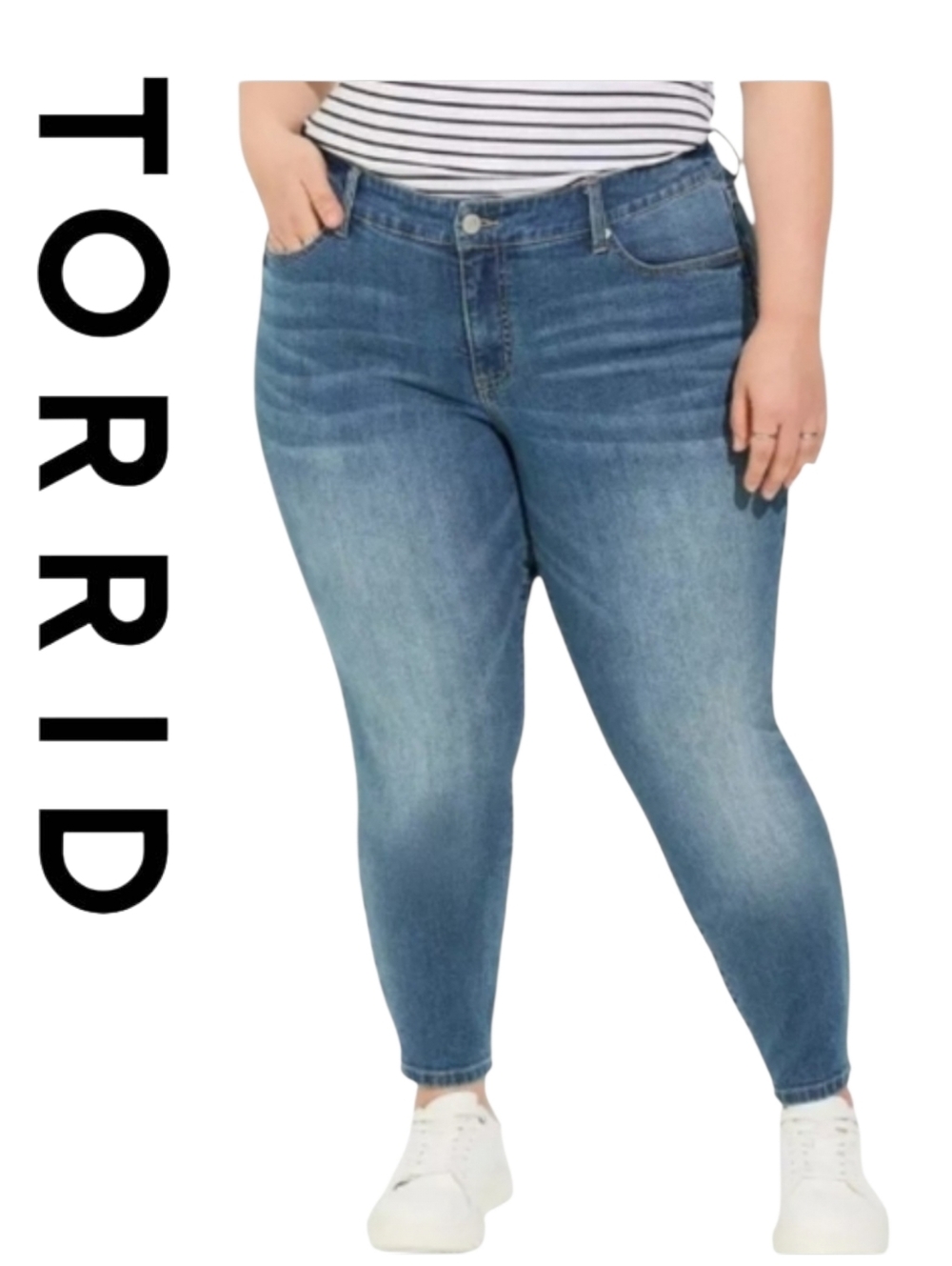 Torrid Perfect Skinny Ankle Vintage Stretch Mid-Rise Jean